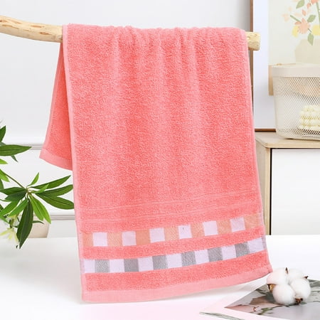 Vxdvou Soft Cotton Bath Towels Highly Absorbent Fast Drying for Bath Spa and Guest Use Superior Quality Lint-Free 1-Pack Yellow Bath Towel