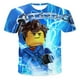 thumbnail image 2 of ROBLOX-Camiseta de empalme con estampado de dibujos animados para niños, Camiseta deportiva con cuello redondo, Tops de manga corta alta, 3D, Verano, 2 of 4