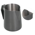 thumbnail image 4 of Frother Cup, Anti Spill Black Multipurpose Pointed Mouth Frothing Pitcher  for Home for Kitchen 350ML, 4 of 8