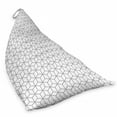 thumbnail image 2 of Abstract Lounger Chair Bag, Minimalist Cubes in Trippy Simplistic Geometric Square Shapes Modern Graphic, High Capacity Storage with Handle Container, Lounger Size, White Black, by Ambesonne, 2 of 5
