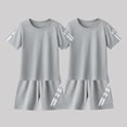 thumbnail image 2 of Boys Quick Dry Fit Active Shorts Set Short Sleeve T-Shirt and Workout Shorts 4 Piece Tracksuit for 3-14 Years, 2 of 7