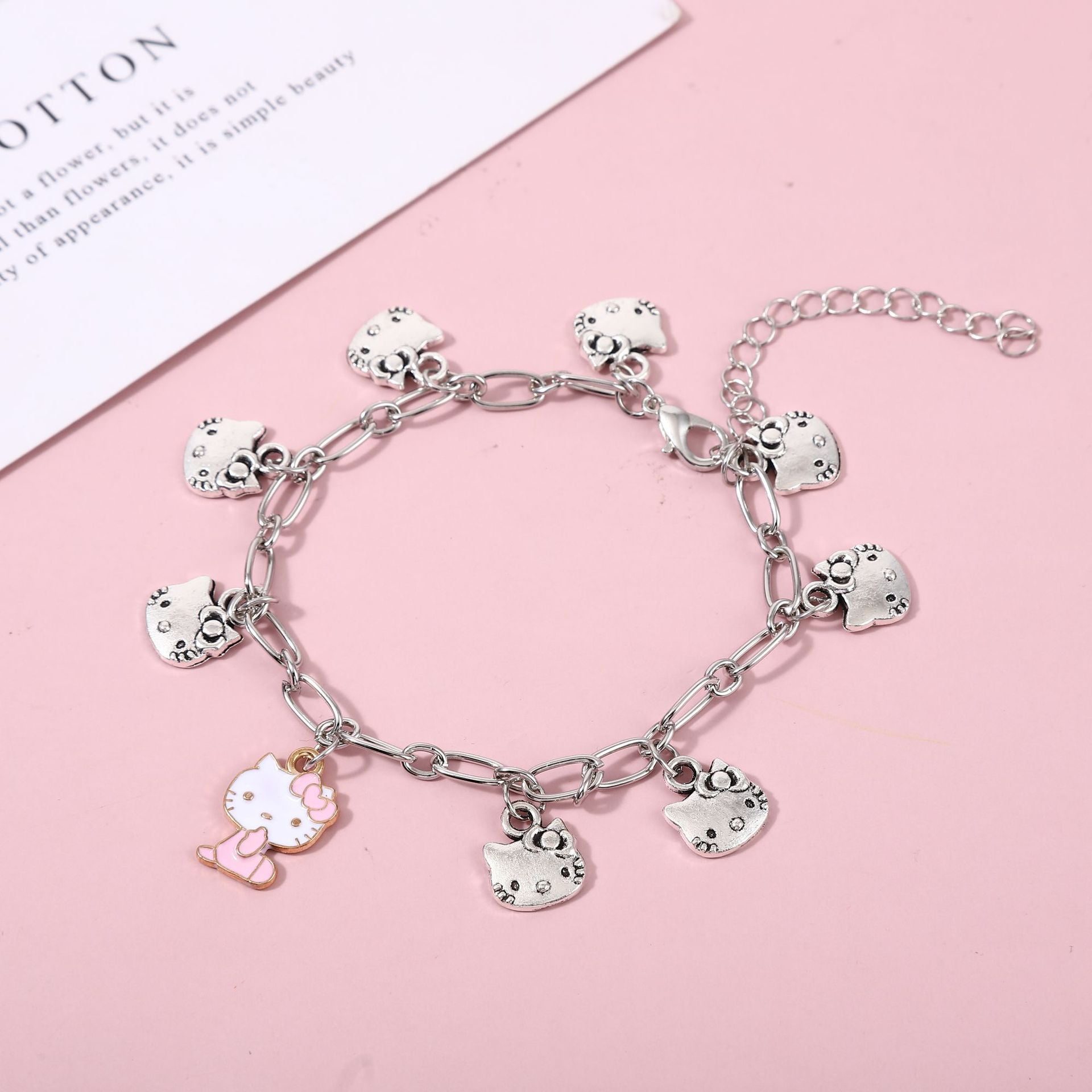 Abalorios Pulsera Pandora Abalorio Hello Kitty Plata 925