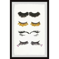 Marmont Hill Lashes Line Up Ii By Alison B Illustration Framed Wall Art, 30.00" x 1.50"