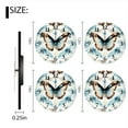 thumbnail image 2 of Battery Operated Analog Wall Clocks Non-Ticking Silent Modern Clock Decorative for Home,Office-Seamless Pattern With Watercolor Butterflies In Soft Blue And Brown(12inch), 2 of 4