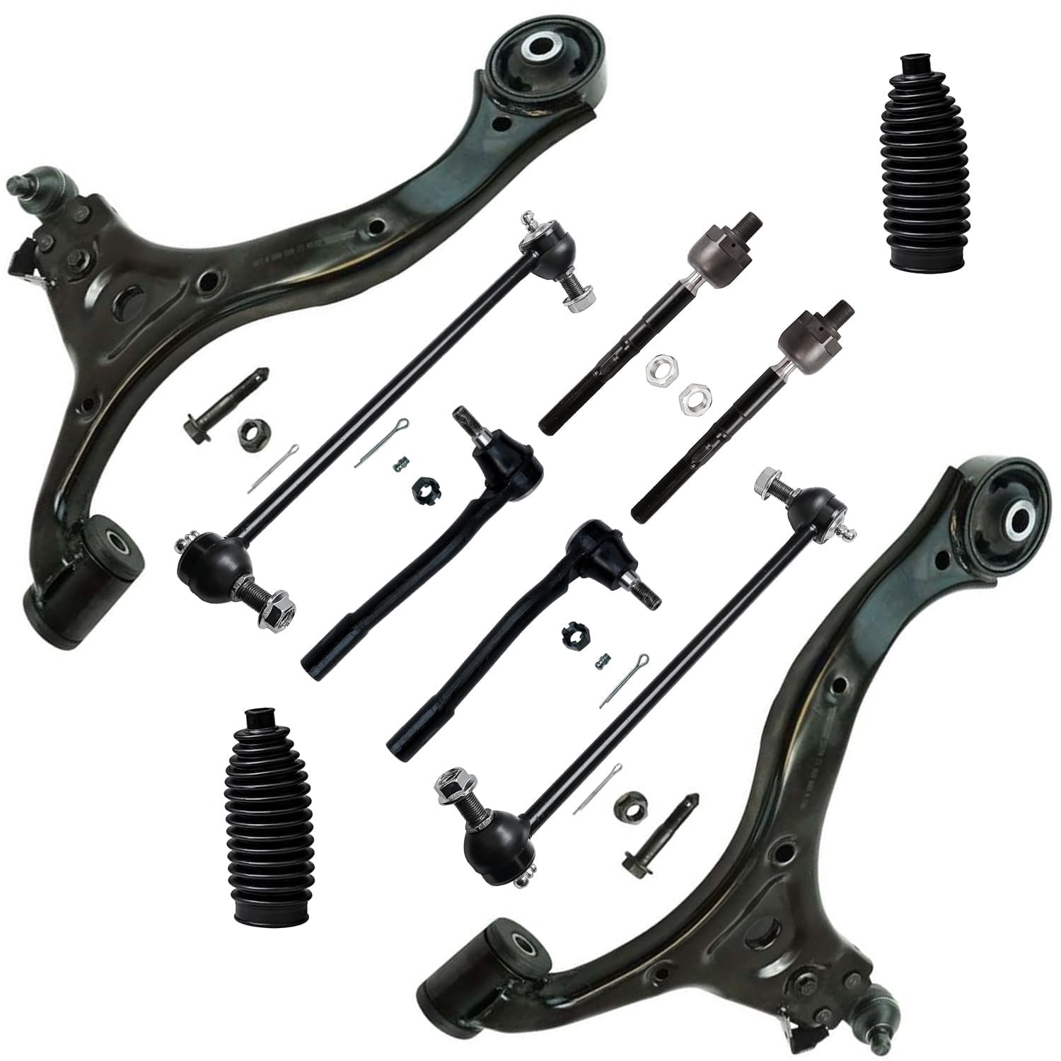 10pc Front Lower Control Arm Suspension Kit Replacement for Honda