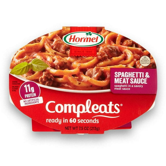 Hormel Compleats Spaghetti & Meat Sauce, 7.5 Oz