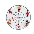 thumbnail image 4 of Reloj de pared de 12 pulgadas, bonito, con imanes para nevera, funciona a pilas, silencioso, sin tictac. blanco, 4 of 9