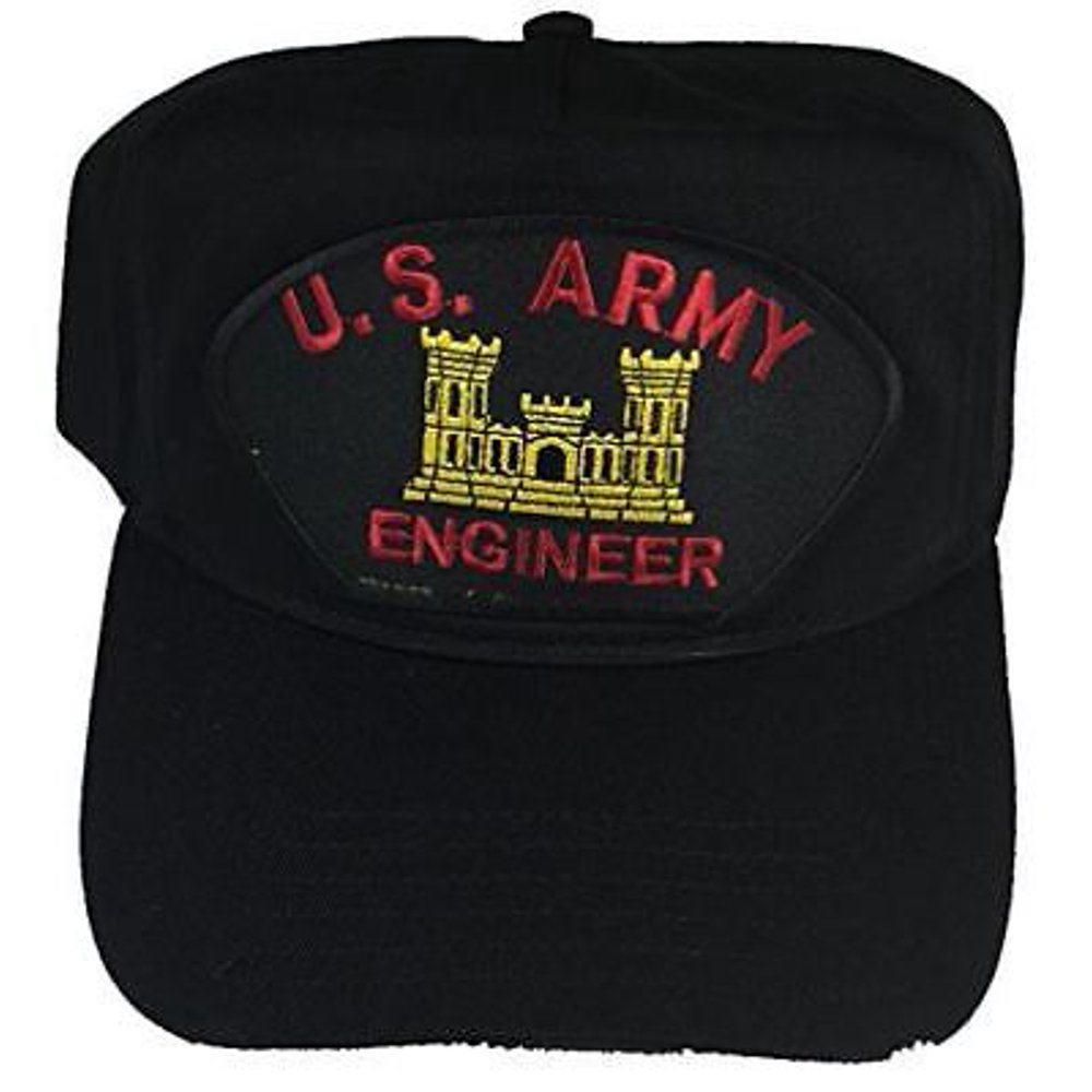 US ARMY ENGINEER HAT CAP W/ CASTLE BRANCH INSIGNIA ESSAYONS VETERAN