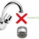 thumbnail image 4 of Grifo Ahorrador de Agua Macho Hembra 24mm Lavabo, Reduce Tu Consumo Entre Un 30 Y Un 80% (Macho M24), 4 of 5