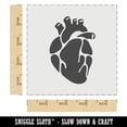 thumbnail image 2 of Realistic Heart Four Chambers Anatomy Biology Love Science DIY Cookie Wall Craft Stencil - 4.5 Inch, 2 of 5