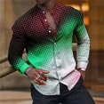 thumbnail image 1 of Camisa de manga larga con solapa de traje HD de lujo de moda creativa para hombre Camisa de línea de color con lunares de nuevo diseño de diseñador, 1 of 6