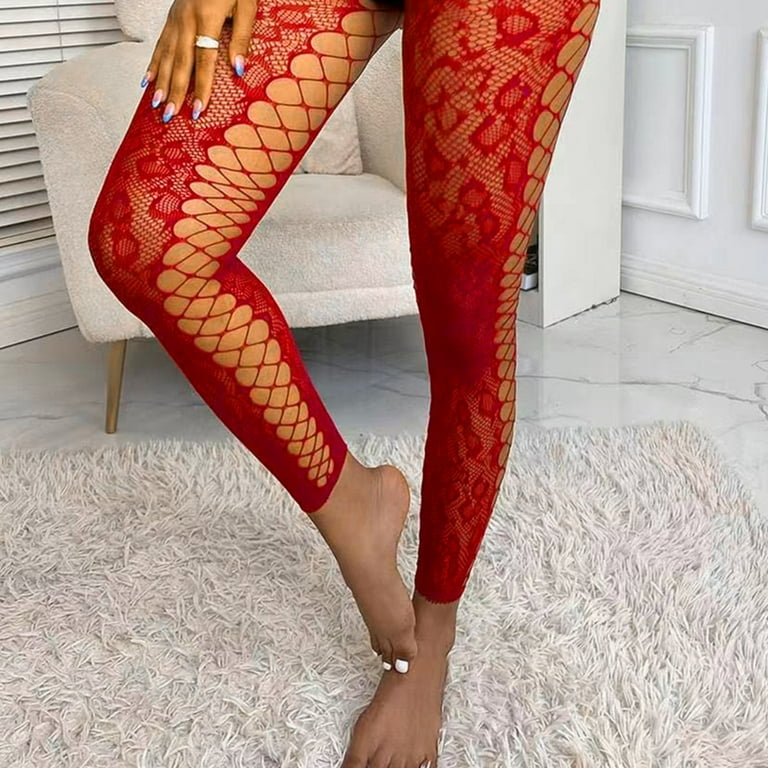 Amazon.com: Stockings Women Thigh High Sheer Lace Fishnet