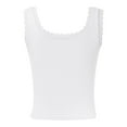 thumbnail image 3 of SNKSDGM Women's Plus Easter Shirt Ribbed Tank Tops for Women Built in Bra Women's Neck Sleeveless Knit Ribbed Fitted Casual Crop Tank Top, 3 of 6