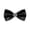 A Black, variant on Black Bow Tie for Women Pearl Rhinestone Chain Elegant Crystal Beaded Chain Necktie For Men Women Sparkling Formal Accessory For Wedding PartyRetro EventsBusiness A