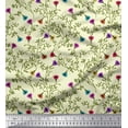 thumbnail image 1 of Soimoi Cotton Duck Fabric Leaves & Floral Artistic Decor Fabric Printed Yard 42 Inch Wide, 1 of 3