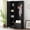 Black, variant on The Sanctuary Full Size Stylish Design Hall Tree with Flip-Up Bench, Adjustable Shelves, For Bedroom Entryway Hallway, White