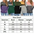 thumbnail image 2 of Womens Pullover Long Sleeve Hoodies Color Block Shirt Casual Loose Pullover Hooded Sweatshirt, 2 of 3