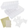 thumbnail image 4 of Keenso 150Pcs Plastic Floss Bobbins Embroidery Floss Organizer Embroidery Stitch Thread, 4 of 8