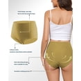 thumbnail image 2 of Aijolen 6 Pack High Waisted Seamless Underwear for Women Tummy Control Bikini Cheeky No Show Briefs S-2XL, 2 of 6