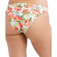 thumbnail image 2 of BCBGeneration Women's High Waisted Swimsuit Bottom with Moderate Coverage, White Multi, X-Small, 2 of 7