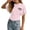 Pink, variant on Girls Crew Neck T-Shirt Basic Regular Fit Stylish Tee Lightweight Comfortable Soft Top Kids Summer Clothing Brown Size 13-14 years