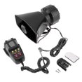 thumbnail image 1 of Universal Motorcycle Car Alarm Sound 7 Tone Horn 12V 100W Police Siren Horn Loudspeaker (Black), 1 of 5