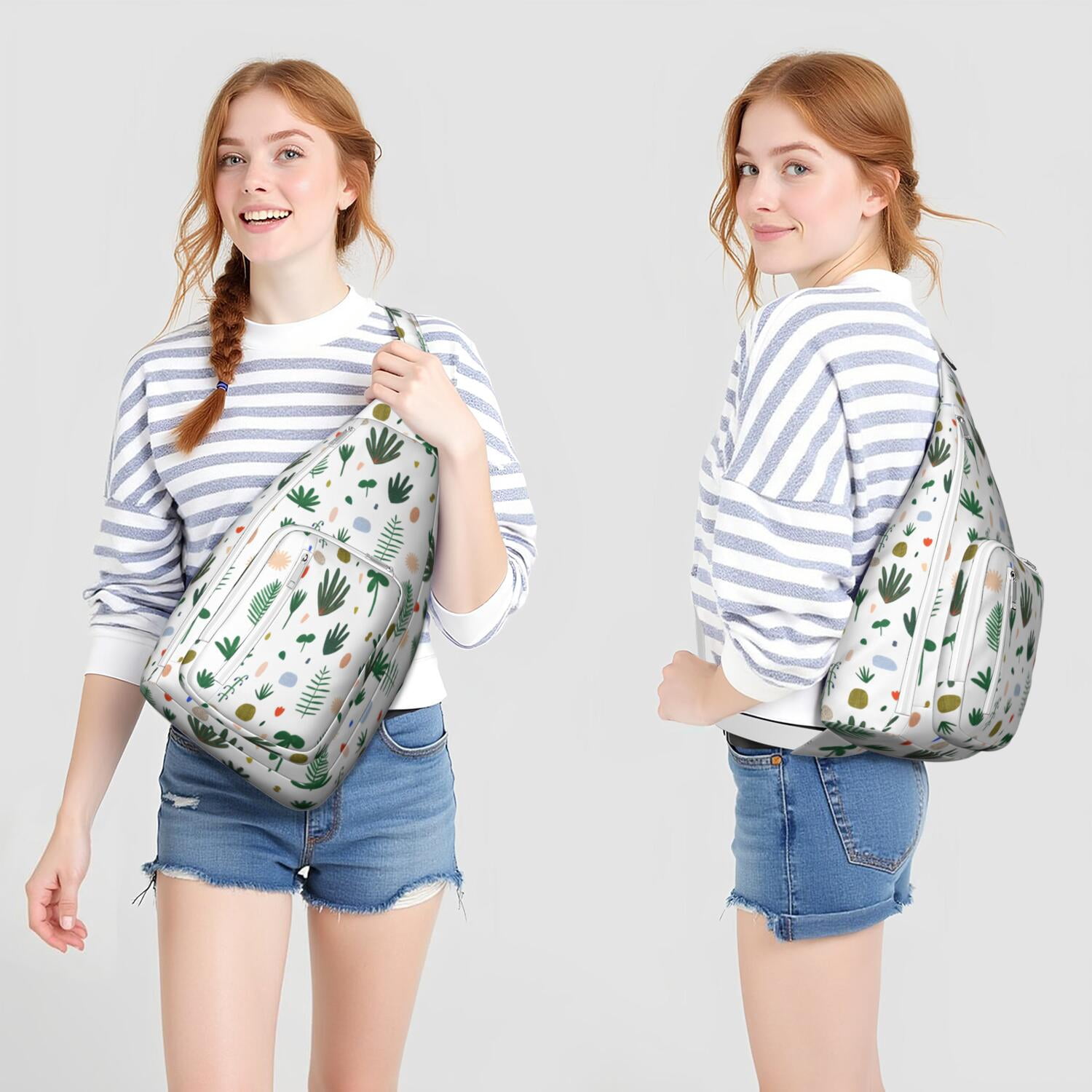 Tear - resistant Sunflower Sling Bag Organized for Tactical Use
