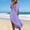 Purple, variant on YTCAMLO A Line Sundresses for Women Casual Short Sleeve Long Dress Baggy Sleeveless Maxi Dress with Pockets Flowy Travel Vacation Clothes, Beige S