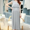 thumbnail image 1 of WORIEO Pregnant Dress Nursing Clothes Going Out Maternity Dress SunMaternity Dress Long Skirt Maternities Nightgown,Gray,M, 1 of 6