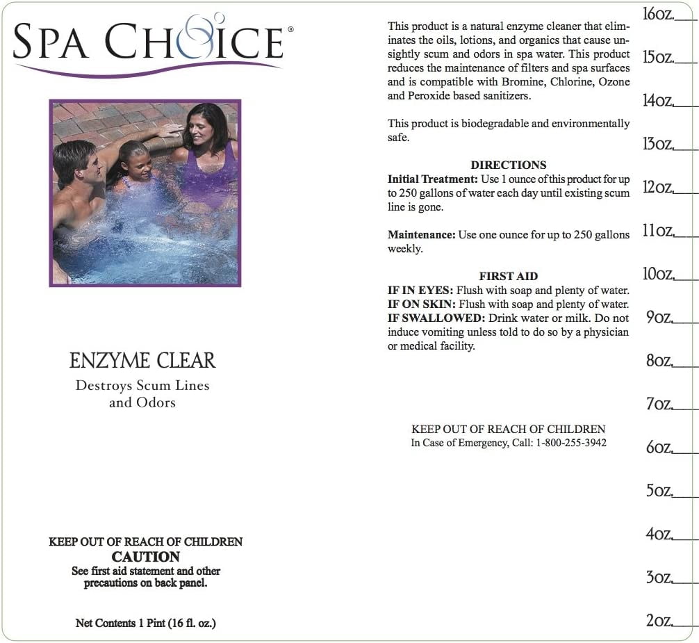 Spa Choice Enzyme Clear - 2 Pints