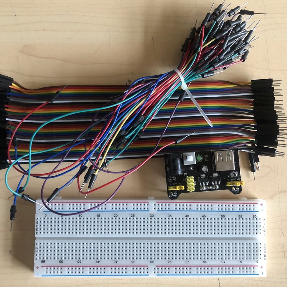 Soimiss Breadboard Power Supply Module Breadboard Jumper Wire Kit Multi Electron Portable 5Pack