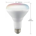 thumbnail image 2 of 2Pk - 9.5W BR30 LED RGB & Tunable White Starfish IOT 760 Lumens 120v, 2 of 4