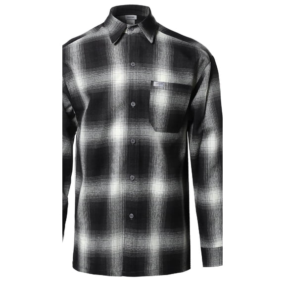 FashionOutfit Men's Long Sleeve Casual Plaid Buttondown Shirt
