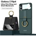 thumbnail image 2 of Case for Galaxy Z Flip 4 Phone Case, Flip 4 Case with Ring, Ultra-Thin Folding Screen Samsung Flip 4 Case Protective Cover with Ring, Shockproof Protector for Samsung Galaxy Z Flip 4 2022 Green, 2 of 8