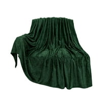 Soft Flannel Throw Blanket, 40"X60" Lightweight Plush Warm Blankets, Solid Color Christmas Themed Sofa Decoration