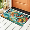 thumbnail image 2 of XMXY Whimsical Colorful Waves Area Rugs Doormat Outdoor Entrance , Facecloth Non-slip Floor Mat Rug for Living Room Kitchen Sink Area Indoor 72"x48", 2 of 9