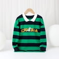 thumbnail image 1 of AAMILIFE Nouveau T-shirt Imprimé Automne Garçon Pull à Revers Rayé Chemise à Imprimé Enfant, 1 of 6