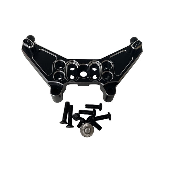 Vogacara RCGOFFLOW-torre de choque trasera para coche de control remoto, torre de choque trasera ajustable para vehículos de carretera 1/14 MJX Kits de construcción modelo Negro