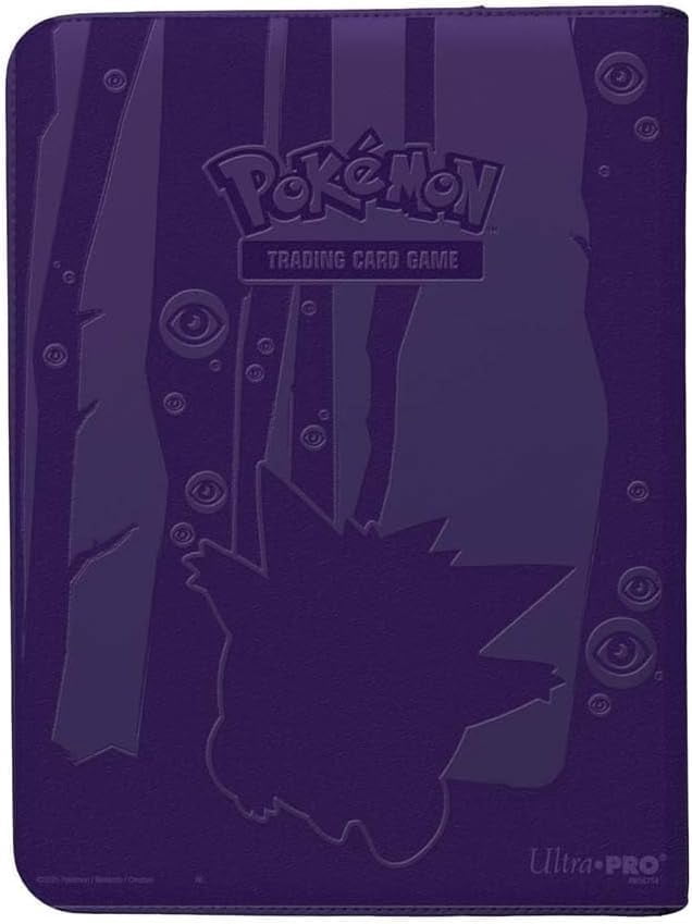 gengar pokemon card binder for Collectors | 360 Cards loading pockets Gengar Pokemon Binder Painting -