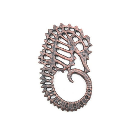 Copper Trivet - Rustic Copper Cast Iron Seahorse Trivet 6
