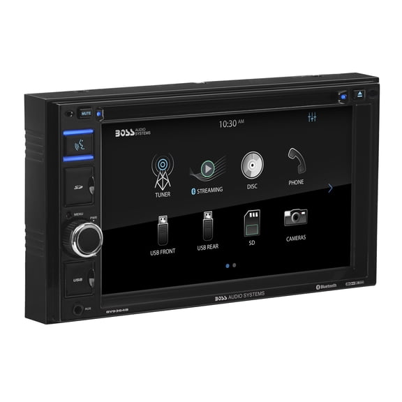 BOSS Audio Systems BV9364B Car Stereo with Bluetooth, 6.2 Inch Double DIN Touchscreen Head Unit, DVD/CD/MP3 Player, USB, SD, Aux, AM/FM Radio Receiver