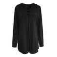 thumbnail image 5 of DPTALR Femmes d'Automne Hoodie Solide Confortable Manches Longues Poche Tops Chemisier, 5 of 5