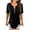 Black, variant on Womens Tunic Tops Dressy Casual 3/4 Sleeve Plus Size Blouses for Women Business Casual Womens T Shirts Graphic V Neck