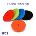 thumbnail image 1 of 5pcs 6 inch Flat Sponge Buff Buffing Pad Waxing Polishing Pad Kit Car Polisher, 1 of 7