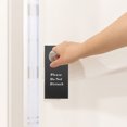 thumbnail image 2 of WHAMVOX Double Sided Door Knob Sign Black For Hotel Rooms 1Pcs, 2 of 5