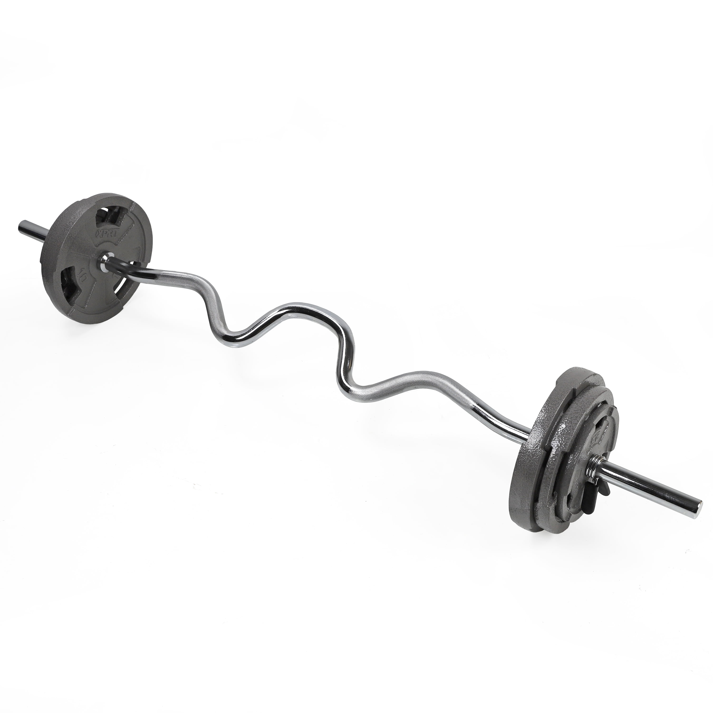 XPRT Fitness 48'' Standard Super Curl Barbell - Durable and Versatile Workout Equipment for Bicep and Tricep Muscles