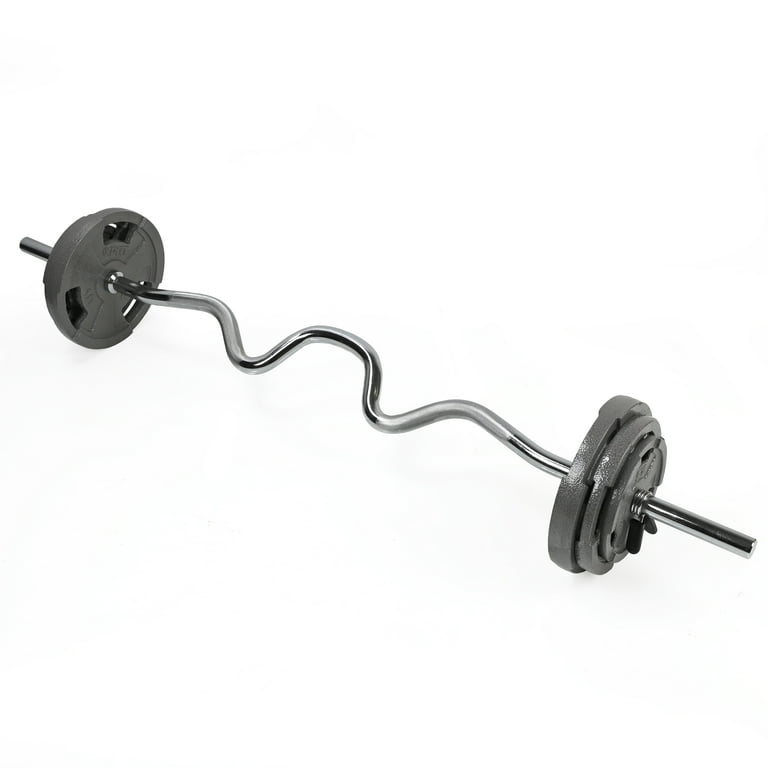 XPRT Fitness 48 Standard Super Curl Barbell Durable and Versatile Workout Equipment for Bicep and Tricep Muscles Walmart