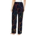 thumbnail image 3 of Naloa Colorful Balloons Print Women’s Ultra-Soft Comfy Pajama Lounge Pants with Pockets & Drawstring, 3 of 8