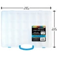 thumbnail image 2 of The Beadery - Bead Keeper Clear Plastic Storage Box, 5-20 Compartments - 5 Pack - 2185, 2 of 3