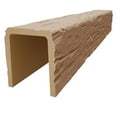 thumbnail image 3 of Ekena Millwork 7 1/2"W x 9 1/2"H x 192"L 3-Sided (U-Beam) Salvaged Timber HeritageTimber Faux Wood Ceiling Beam, Primed Tan, 3 of 12